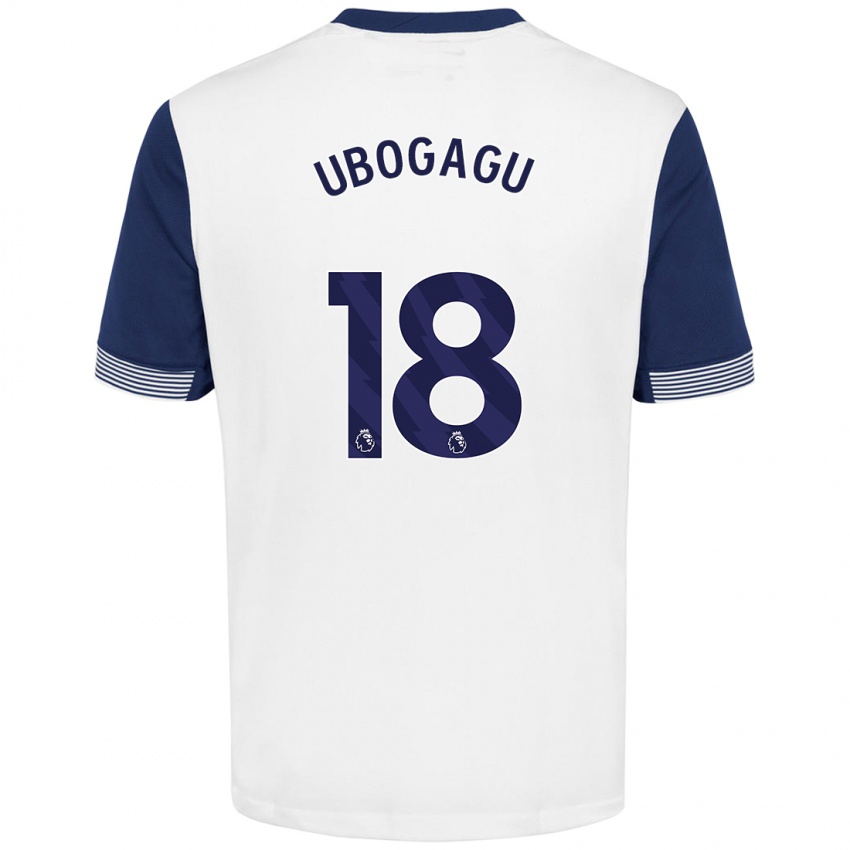 Criança Camisola Chioma Ubogagu #18 Azul Branco Principal 2024/25 Camisa