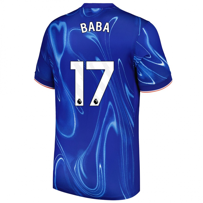 Criança Camisola Abdul-Rahman Baba #17 Branco Azul Principal 2024/25 Camisa