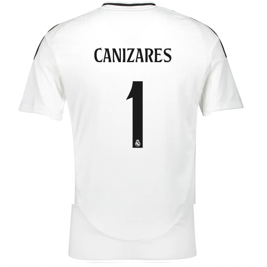 Criança Camisola Lucas Canizares #1 Branco Principal 2024/25 Camisa