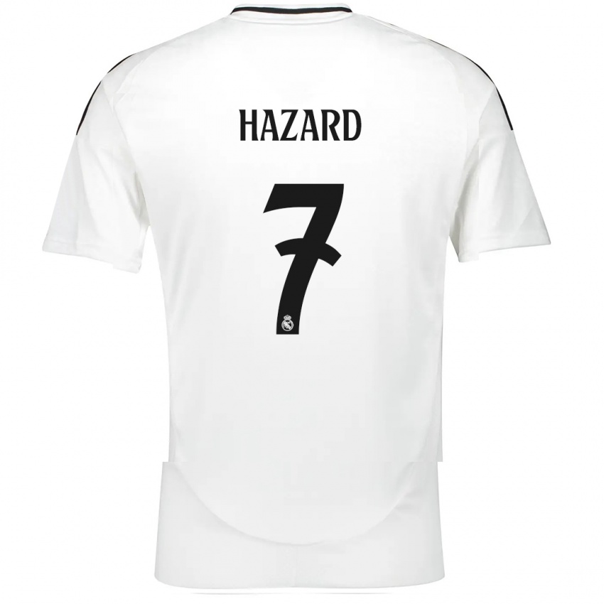 Criança Camisola Eden Hazard #7 Branco Principal 2024/25 Camisa