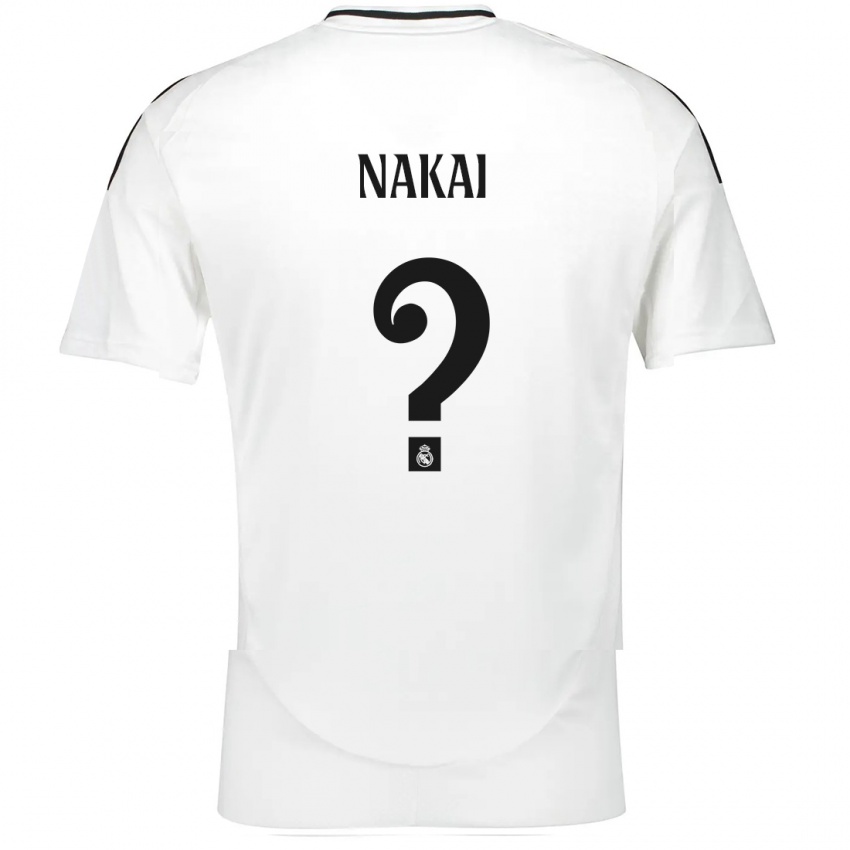 Criança Camisola Takuhiro Nakai #0 Branco Principal 2024/25 Camisa