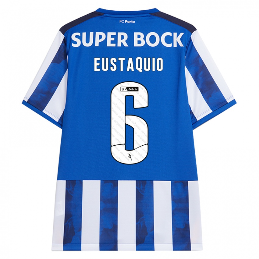 Criança Camisola Stephen Eustaquio #6 Azul Azul Principal 2024/25 Camisa