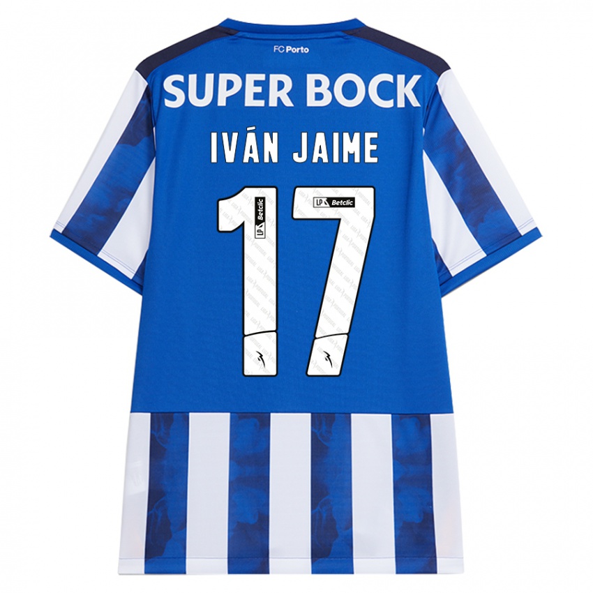 Criança Camisola Iván Jaime #17 Azul Azul Principal 2024/25 Camisa