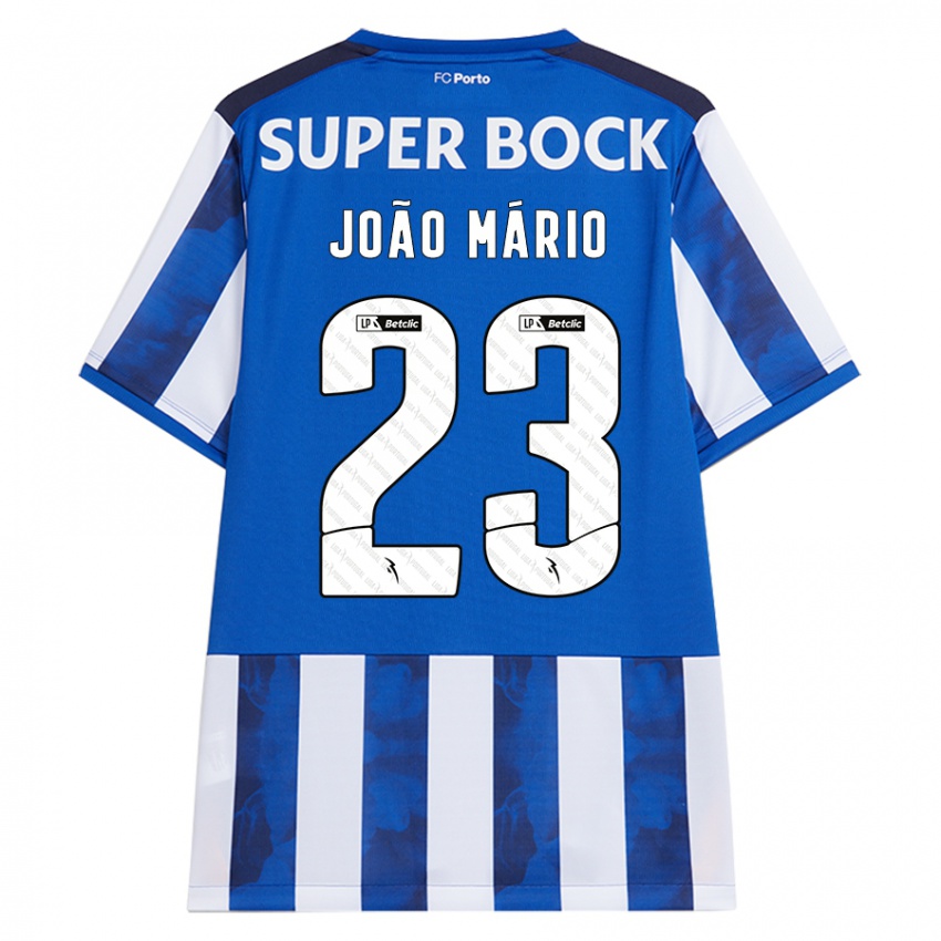 Criança Camisola Joao Mario #23 Azul Azul Principal 2024/25 Camisa