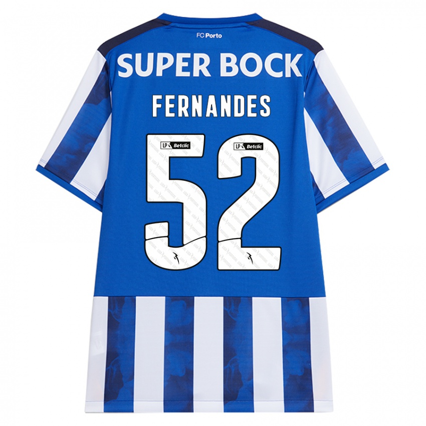 Criança Camisola Martim Fernandes #52 Azul Azul Principal 2024/25 Camisa