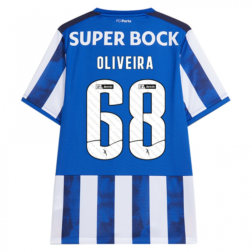 Criança Camisola André Oliveira #68 Azul Azul Principal 2024/25 Camisa