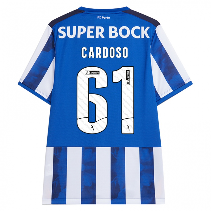 Criança Camisola Ivan Cardoso #61 Azul Azul Principal 2024/25 Camisa