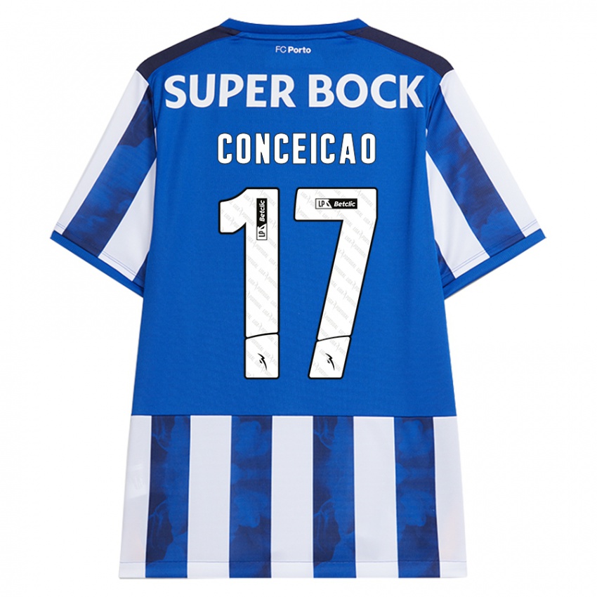 Criança Camisola Rodrigo Conceicao #17 Azul Azul Principal 2024/25 Camisa