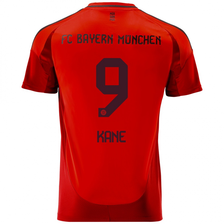 Criança Camisola Harry Kane #9 Vermelho Principal 2024/25 Camisa