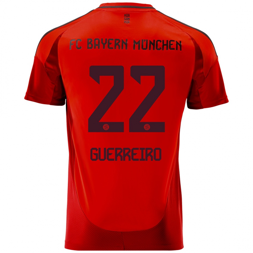 Criança Camisola Raphael Guerreiro #22 Vermelho Principal 2024/25 Camisa