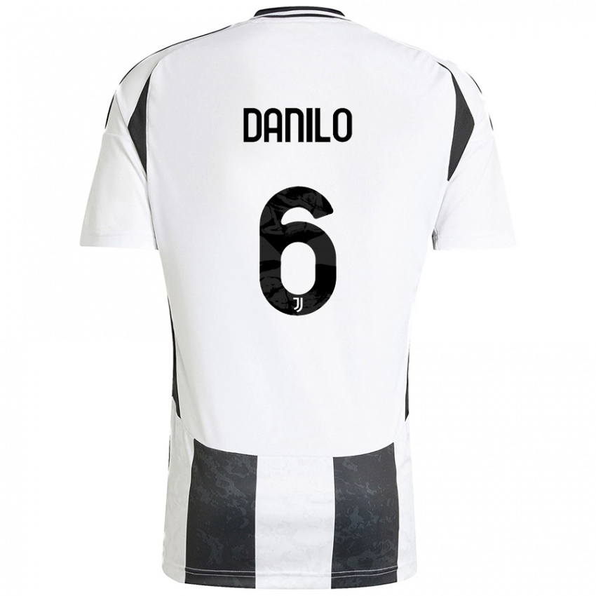 Criança Camisola Danilo #6 Preto Branco Principal 2024/25 Camisa