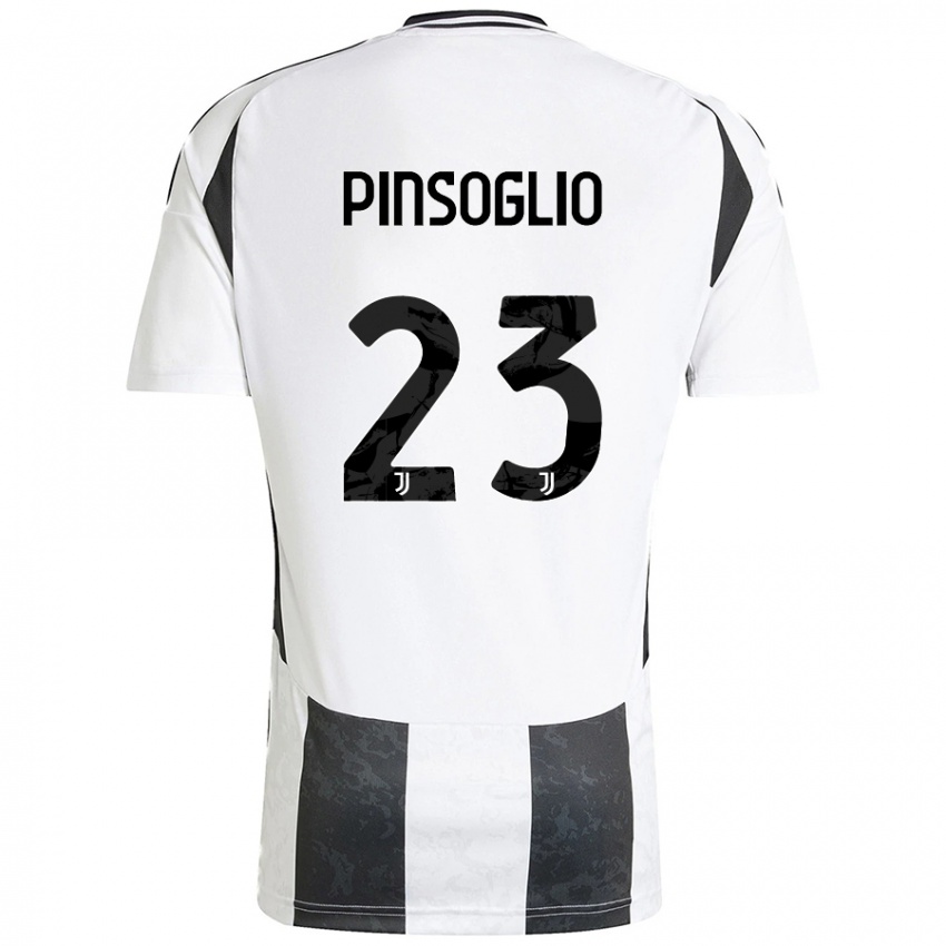 Criança Camisola Carlo Pinsoglio #23 Preto Branco Principal 2024/25 Camisa