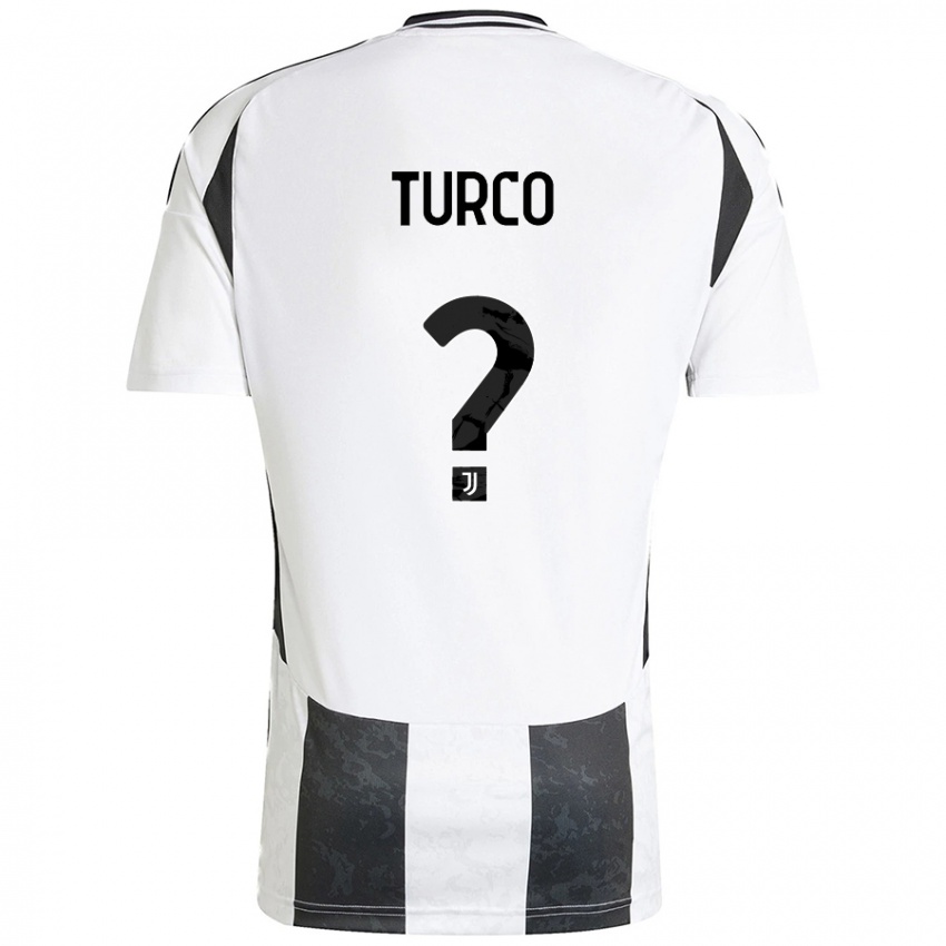 Criança Camisola Stefano Turco #0 Preto Branco Principal 2024/25 Camisa