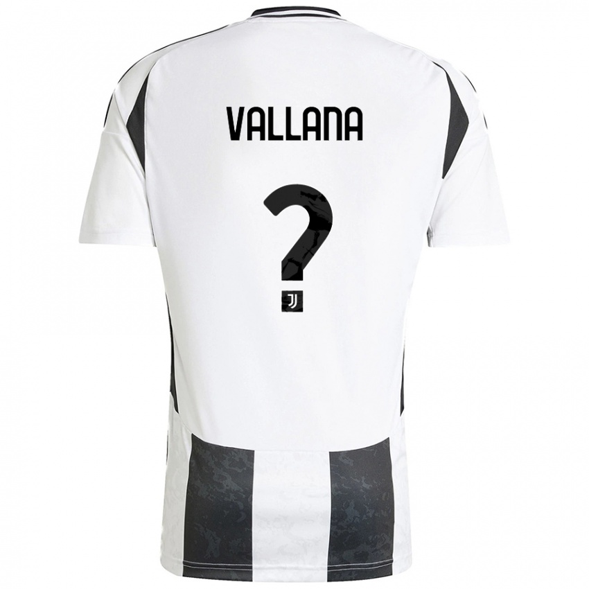 Criança Camisola Edoardo Vallana #0 Preto Branco Principal 2024/25 Camisa