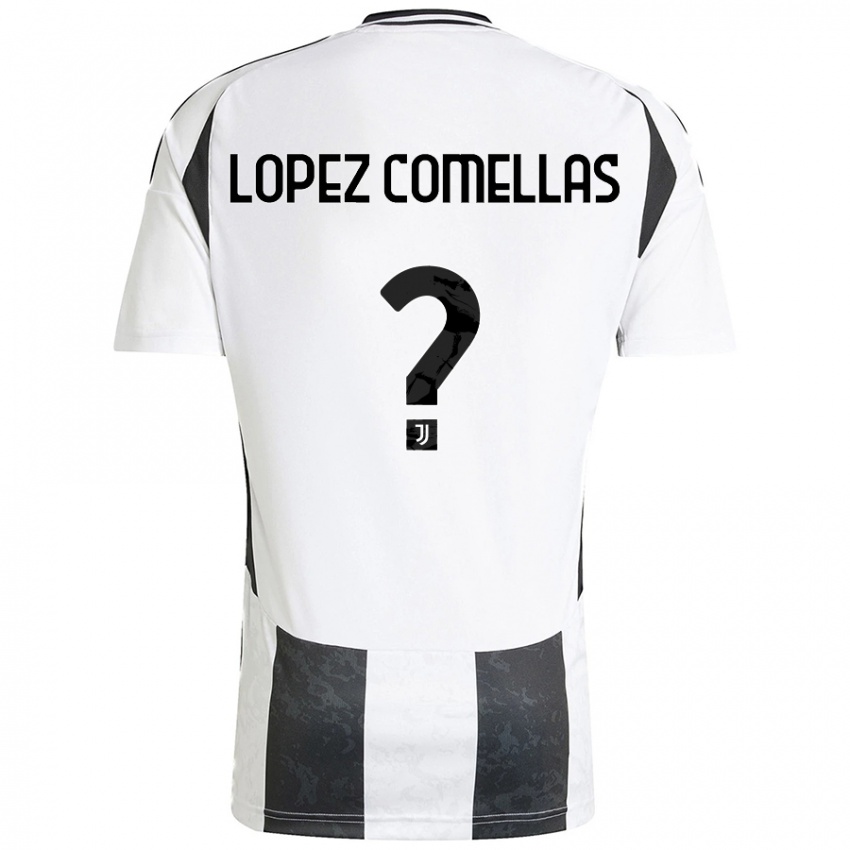 Criança Camisola Ivan Lopez Comellas #0 Preto Branco Principal 2024/25 Camisa