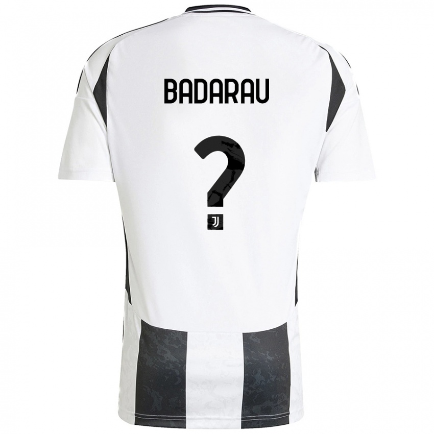 Criança Camisola Fabio Bădărău #0 Preto Branco Principal 2024/25 Camisa