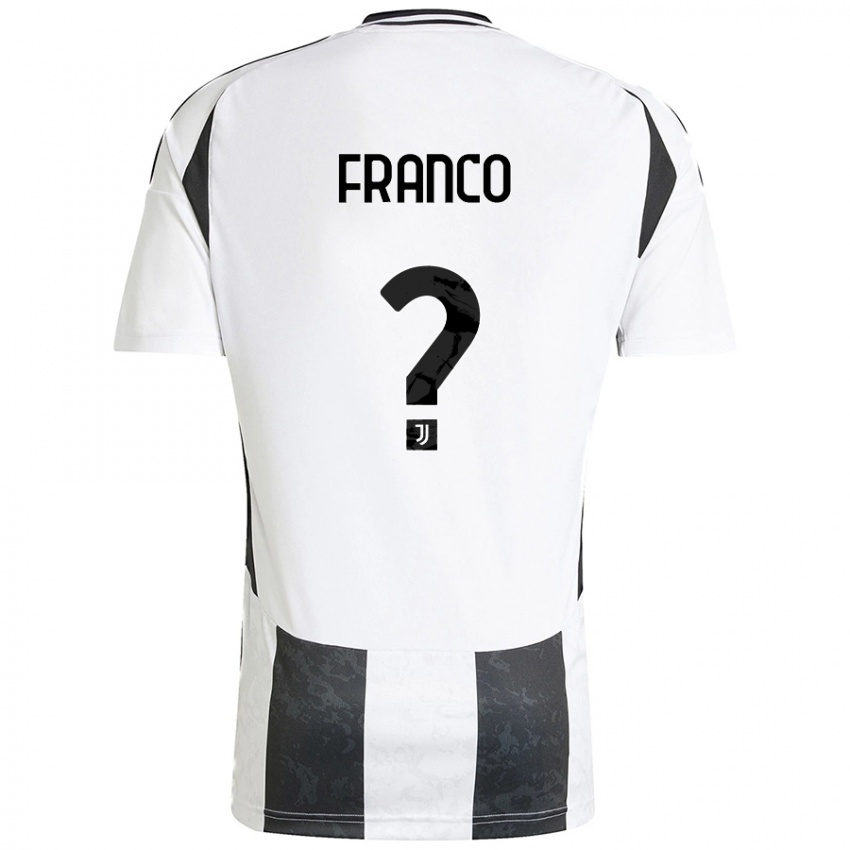 Criança Camisola Christian Franco #0 Preto Branco Principal 2024/25 Camisa