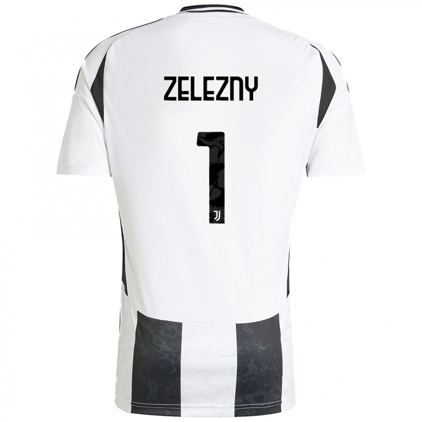 Criança Camisola Radoslaw Zelezny #1 Preto Branco Principal 2024/25 Camisa