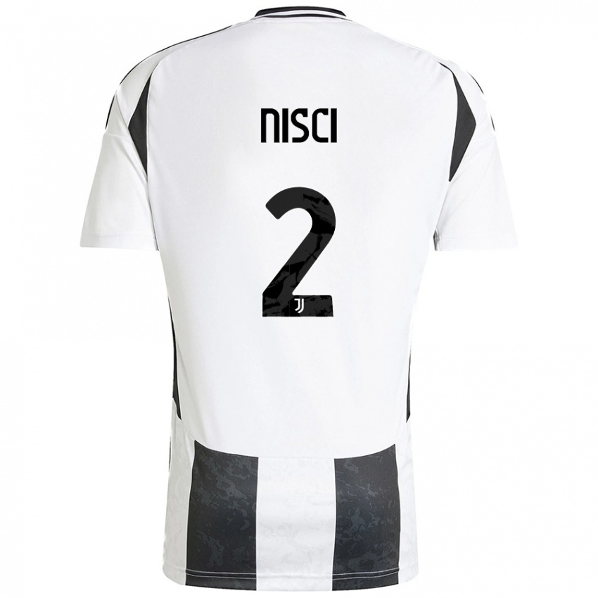 Criança Camisola Alessandro Nisci #2 Preto Branco Principal 2024/25 Camisa