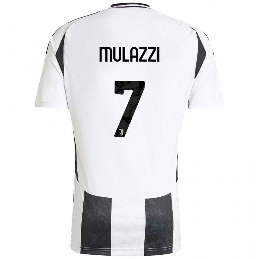 Criança Camisola Gabriele Mulazzi #7 Preto Branco Principal 2024/25 Camisa