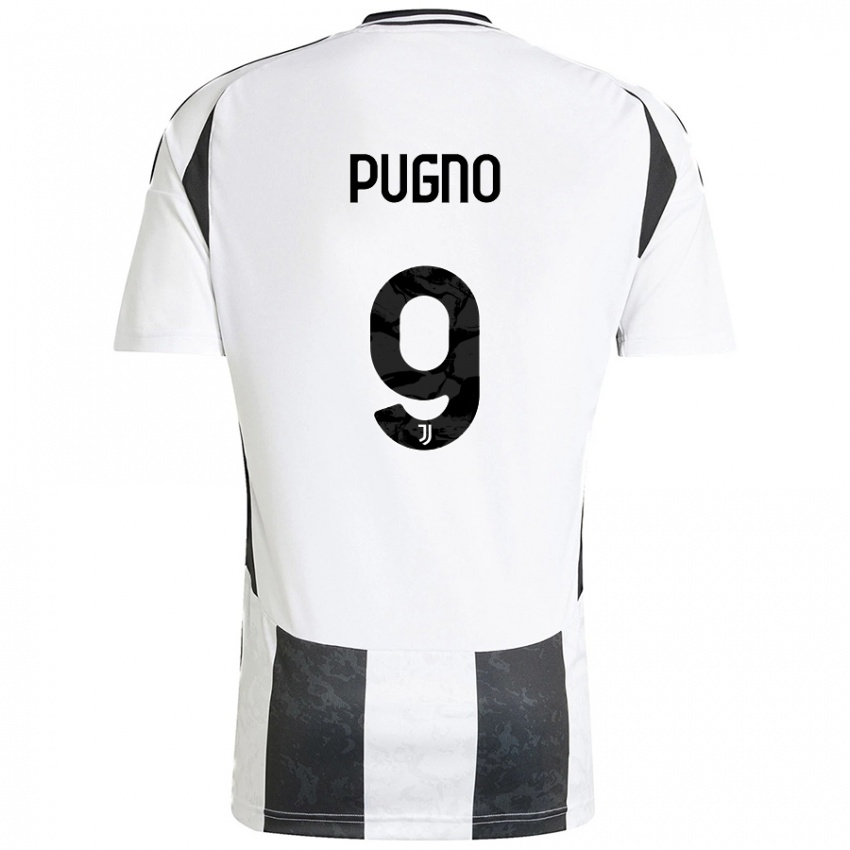 Criança Camisola Diego Pugno #9 Preto Branco Principal 2024/25 Camisa