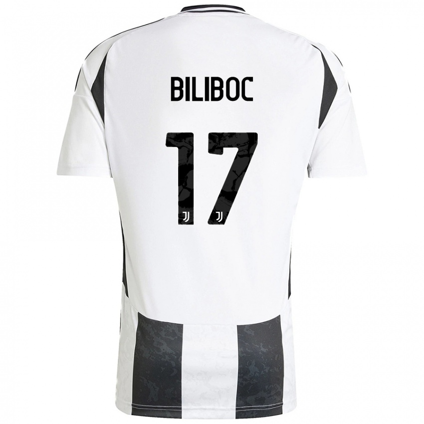 Criança Camisola Lorenzo Biliboc #17 Preto Branco Principal 2024/25 Camisa