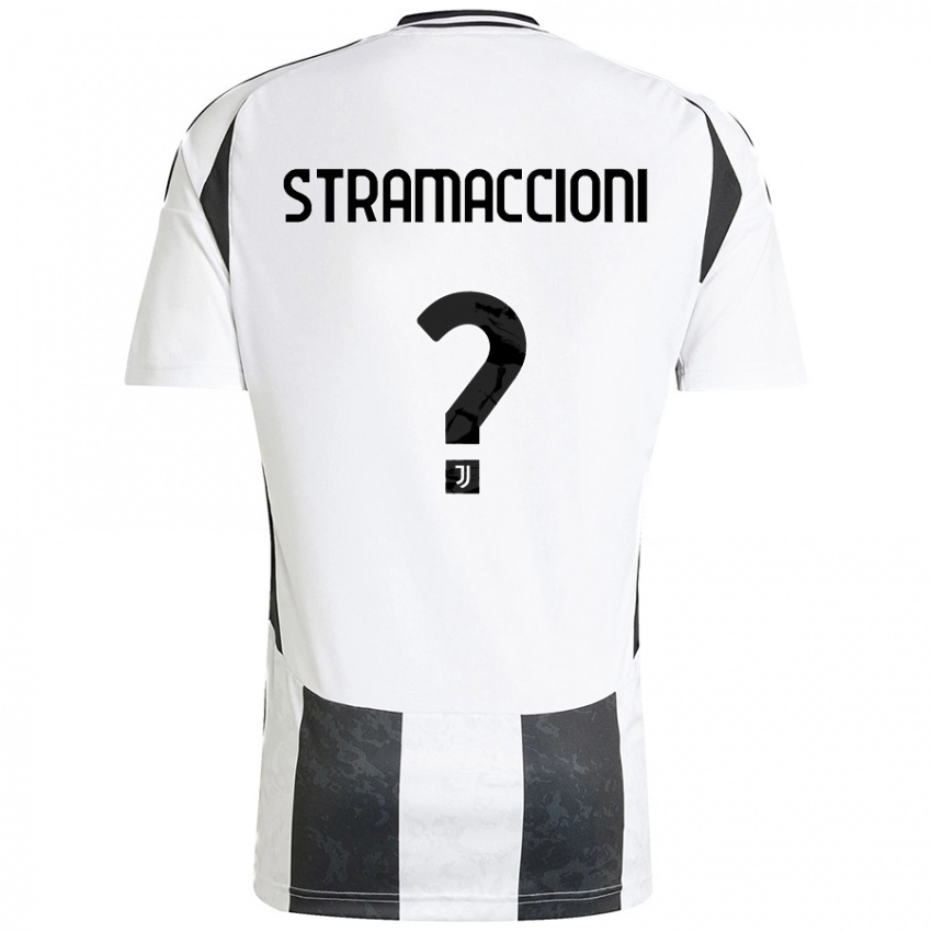 Criança Camisola Diego Stramaccioni #0 Preto Branco Principal 2024/25 Camisa