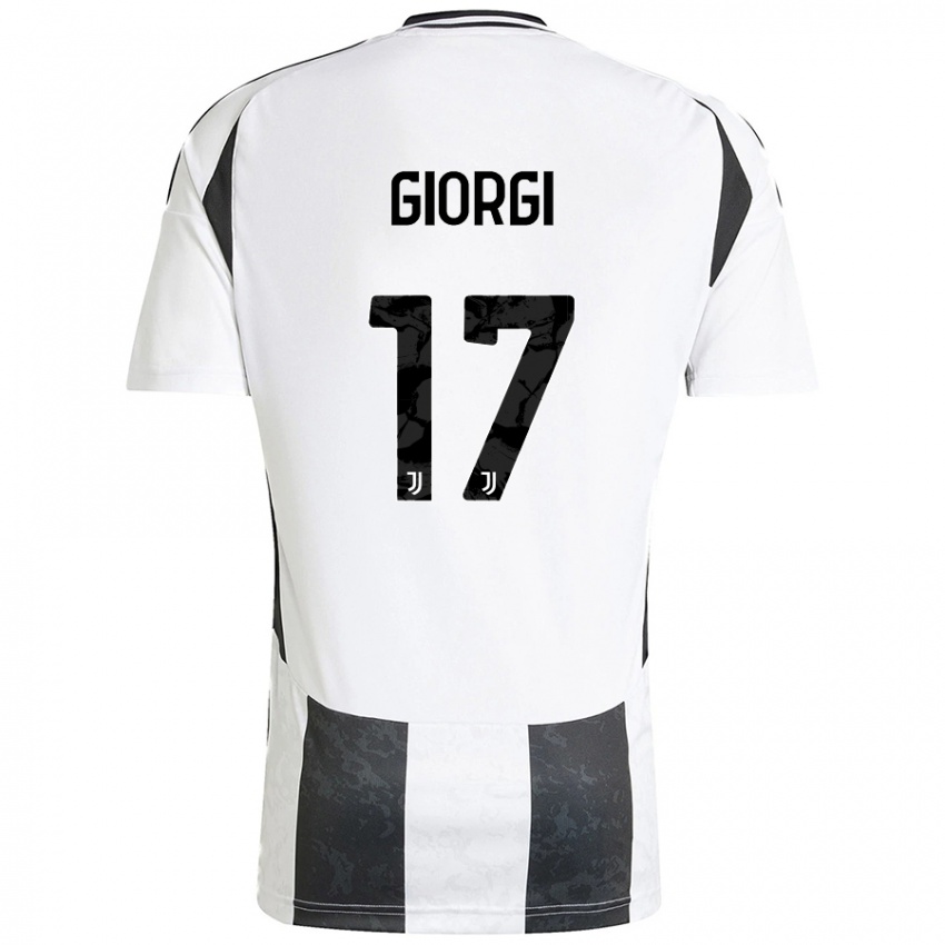 Criança Camisola Lorenzo Giorgi #17 Preto Branco Principal 2024/25 Camisa