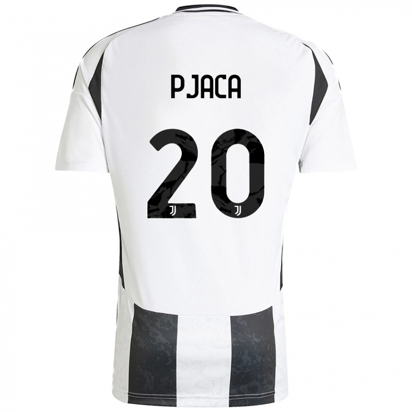 Criança Camisola Marko Pjaca #20 Preto Branco Principal 2024/25 Camisa