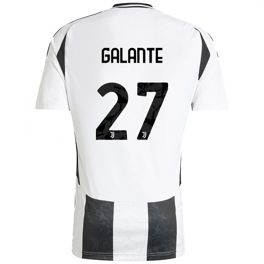 Criança Camisola Tommaso Galante #27 Preto Branco Principal 2024/25 Camisa