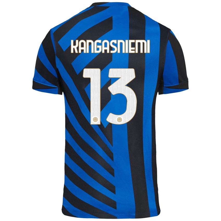 Criança Camisola Ilari Kangasniemi #13 Azul Preto Principal 2024/25 Camisa