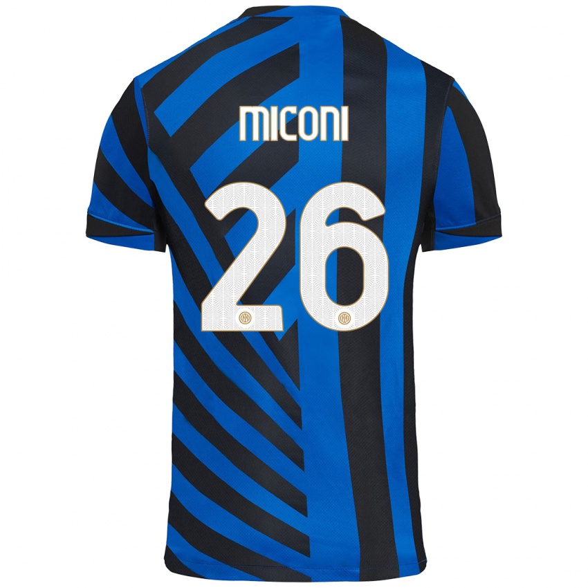 Criança Camisola Riccardo Miconi #26 Azul Preto Principal 2024/25 Camisa