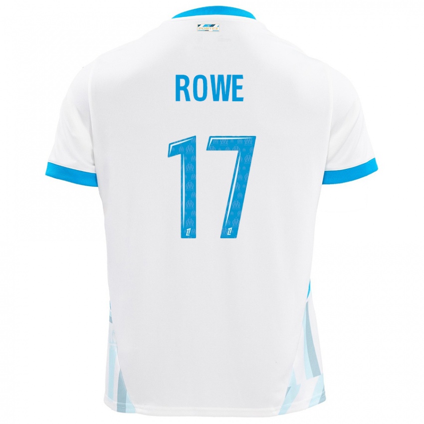 Criança Camisola Jonathan Rowe #17 Céu Branco Azul Principal 2024/25 Camisa