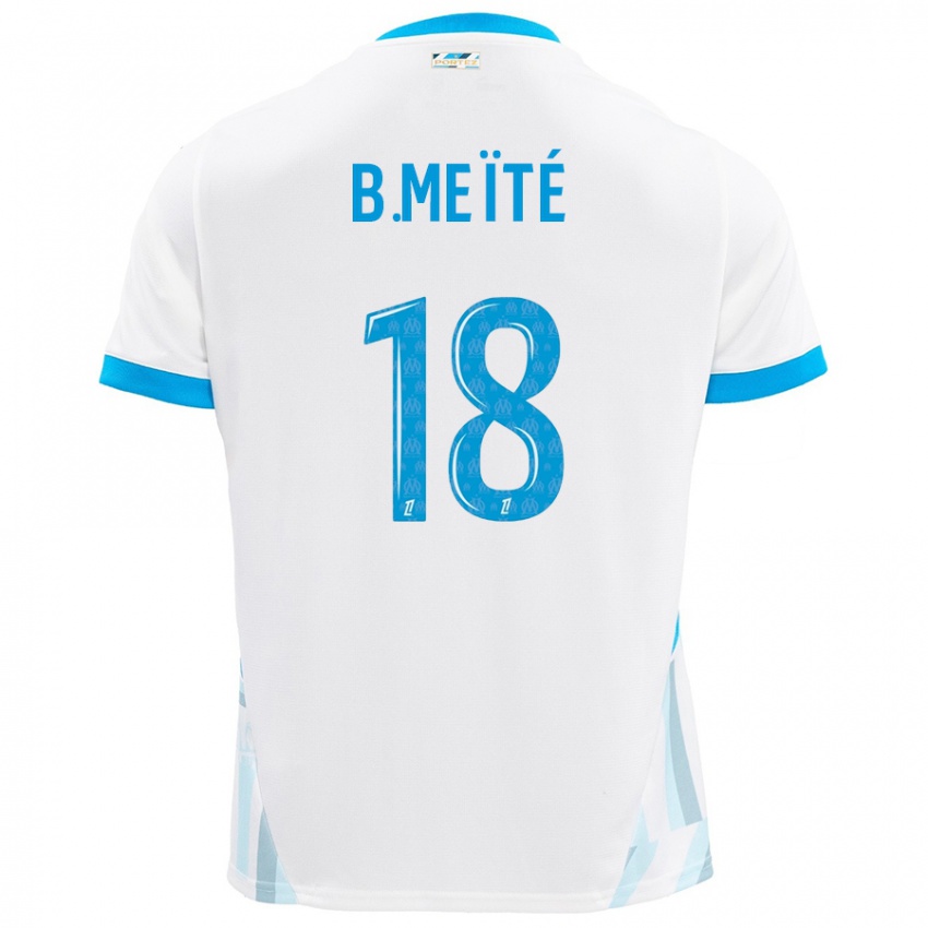 Criança Camisola Bamo Meïté #18 Céu Branco Azul Principal 2024/25 Camisa