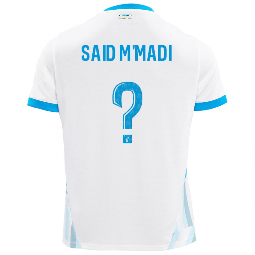 Criança Camisola Yakine Said M'madi #0 Céu Branco Azul Principal 2024/25 Camisa