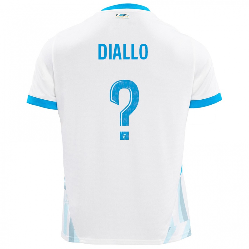 Criança Camisola Mouhamed Diallo #0 Céu Branco Azul Principal 2024/25 Camisa