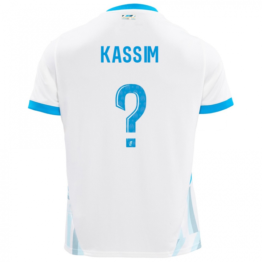 Criança Camisola Kassim Abdallah #0 Céu Branco Azul Principal 2024/25 Camisa