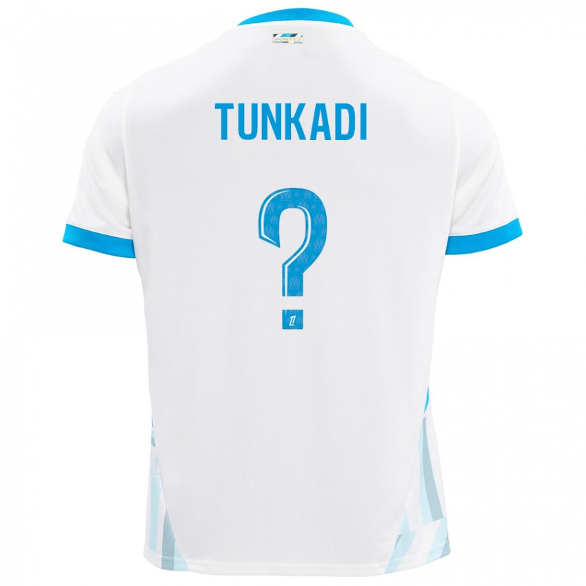 Criança Camisola Alexandre Tunkadi #0 Céu Branco Azul Principal 2024/25 Camisa