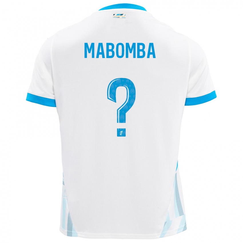 Criança Camisola Daniel Mabomba #0 Céu Branco Azul Principal 2024/25 Camisa