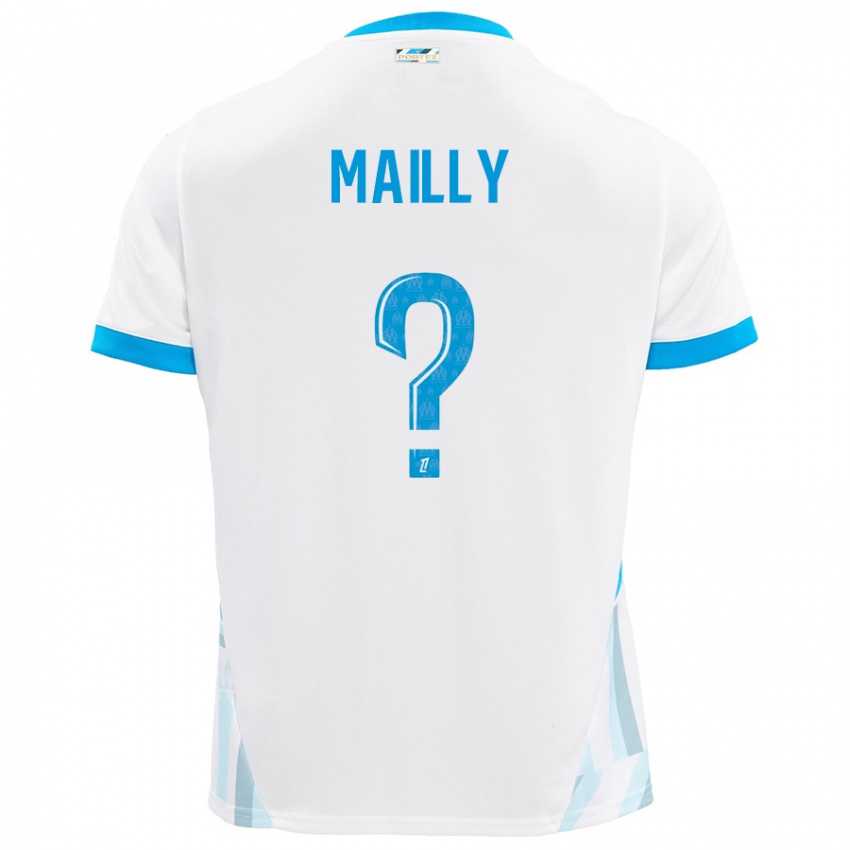 Criança Camisola Evan Mailly #0 Céu Branco Azul Principal 2024/25 Camisa