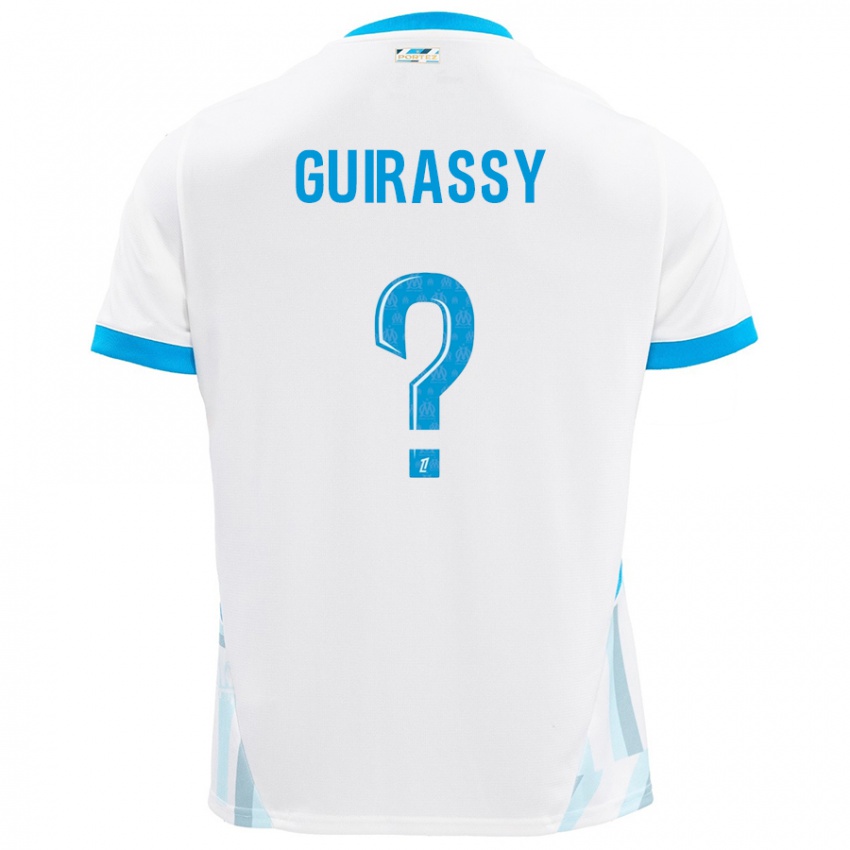 Criança Camisola Moctar Guirassy #0 Céu Branco Azul Principal 2024/25 Camisa