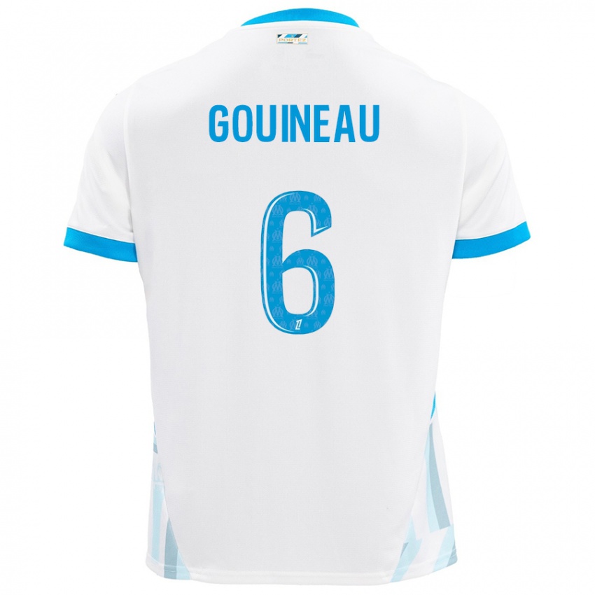 Criança Camisola Coline Gouineau #6 Céu Branco Azul Principal 2024/25 Camisa