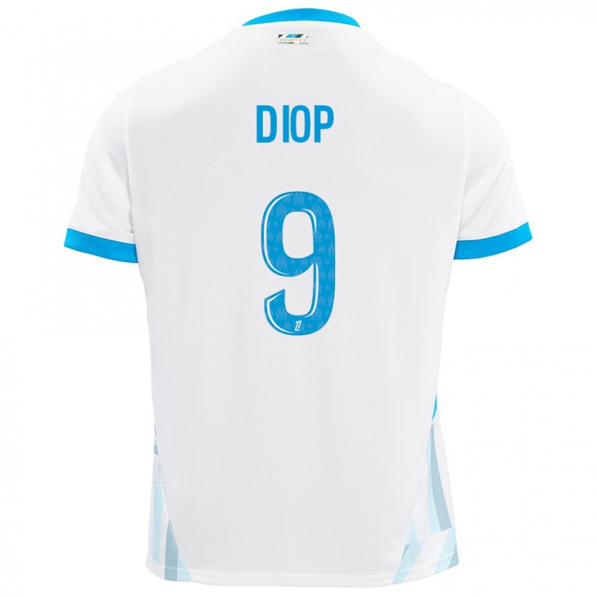 Criança Camisola Mama Diop #9 Céu Branco Azul Principal 2024/25 Camisa