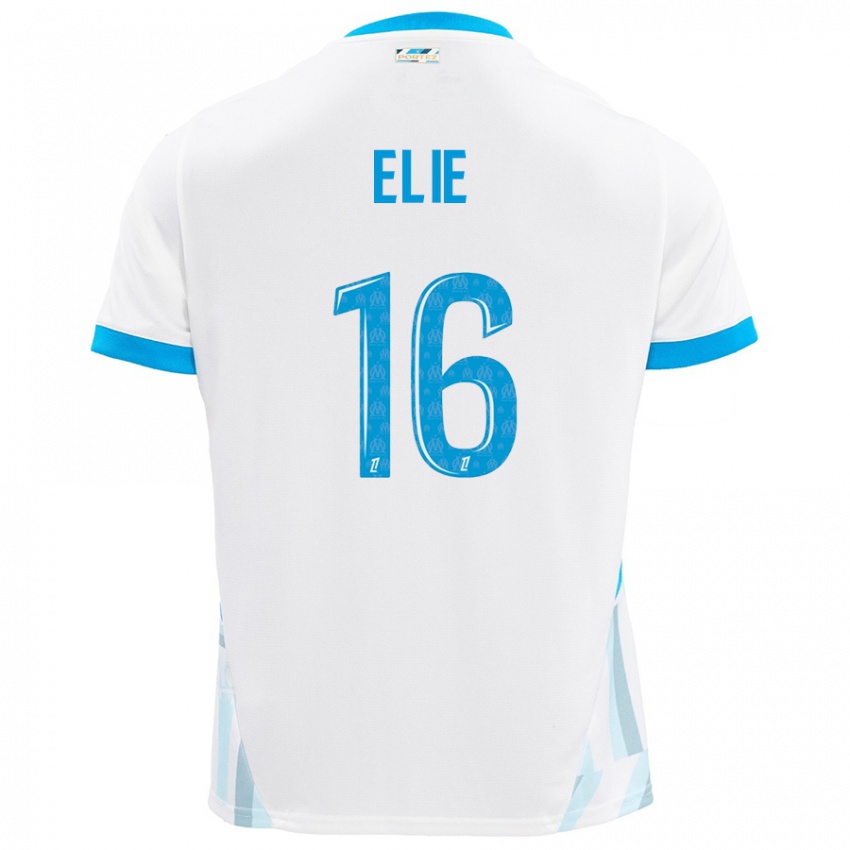 Criança Camisola Anaïs Elie #16 Céu Branco Azul Principal 2024/25 Camisa