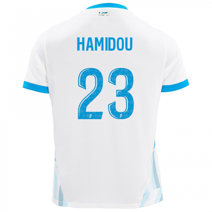 Criança Camisola Jamila Hamidou #23 Céu Branco Azul Principal 2024/25 Camisa