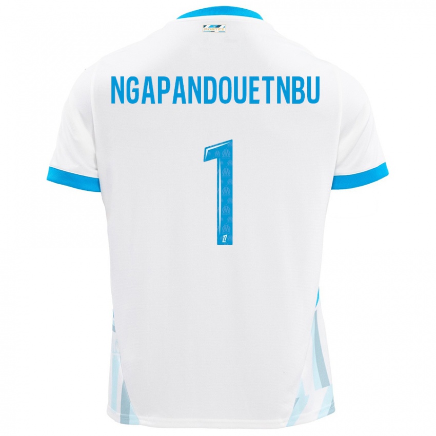 Criança Camisola Simon Ngapandouetnbu #1 Céu Branco Azul Principal 2024/25 Camisa