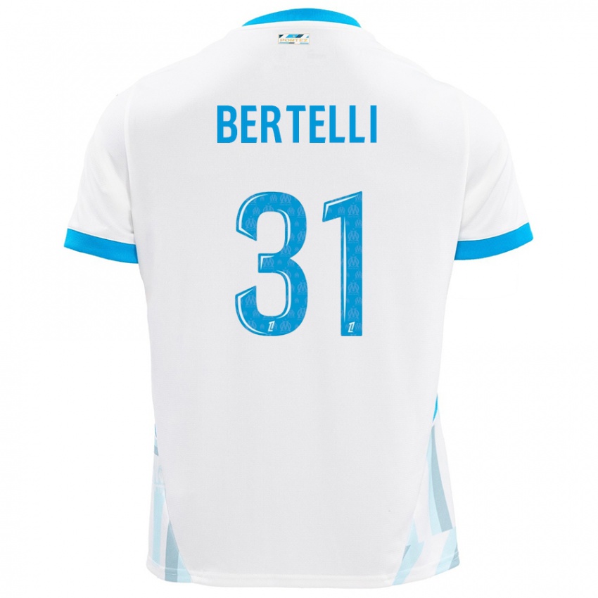 Criança Camisola Ugo Bertelli #31 Céu Branco Azul Principal 2024/25 Camisa