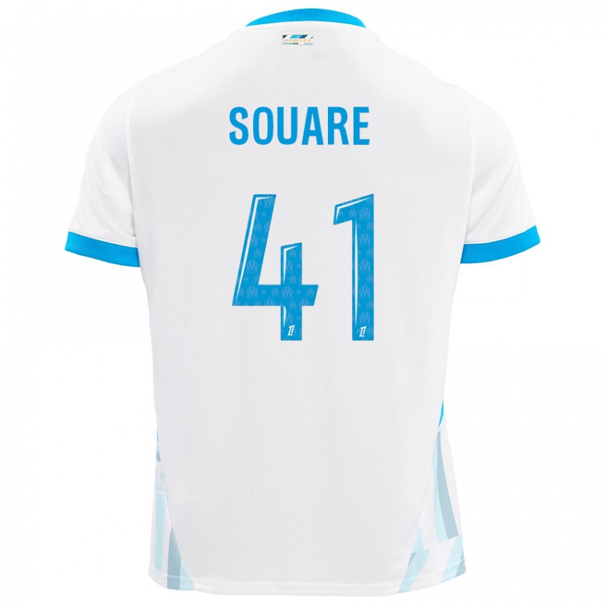 Criança Camisola Cheick Souare #41 Céu Branco Azul Principal 2024/25 Camisa