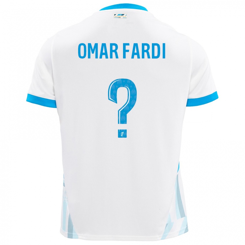 Criança Camisola El Omar Fardi #0 Céu Branco Azul Principal 2024/25 Camisa