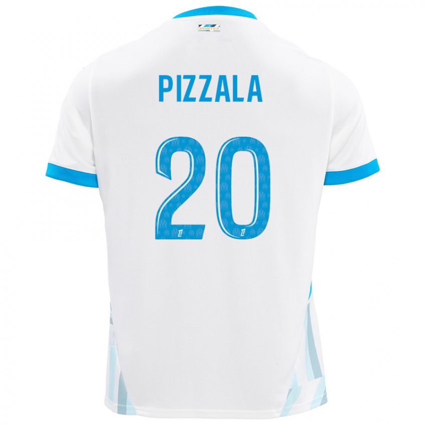 Criança Camisola Caroline Pizzala #20 Céu Branco Azul Principal 2024/25 Camisa